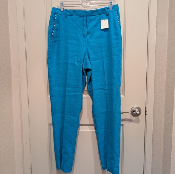 Court & Rowe Clean Finish Stretch Seersucker Trousers Stone Blue at Nordstrom - Picture 2 of 8